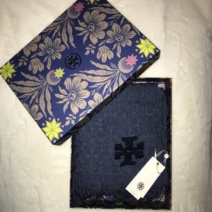 Tory Burch Blue Stone Scarf